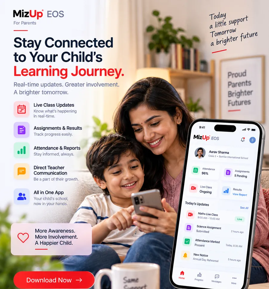 Parent and child using the MizUp EOS parent portal